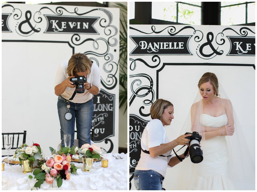 bride in front of custom chalk board orlando photographer the alfond inn