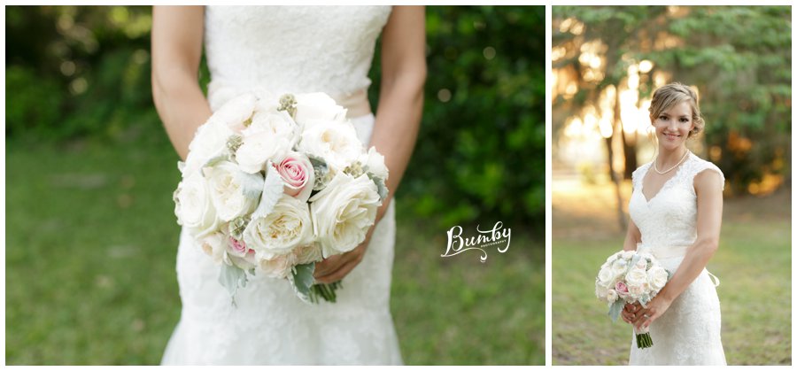 blush and lace bridal bouquet orlando wedding photographer