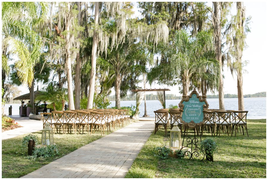 ceremony site at paradise cove wedding