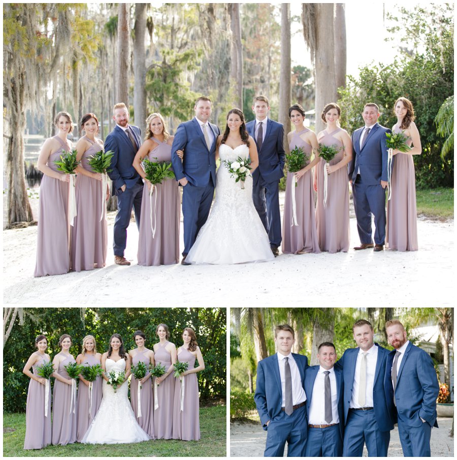 bridal party on beach at paradise cove