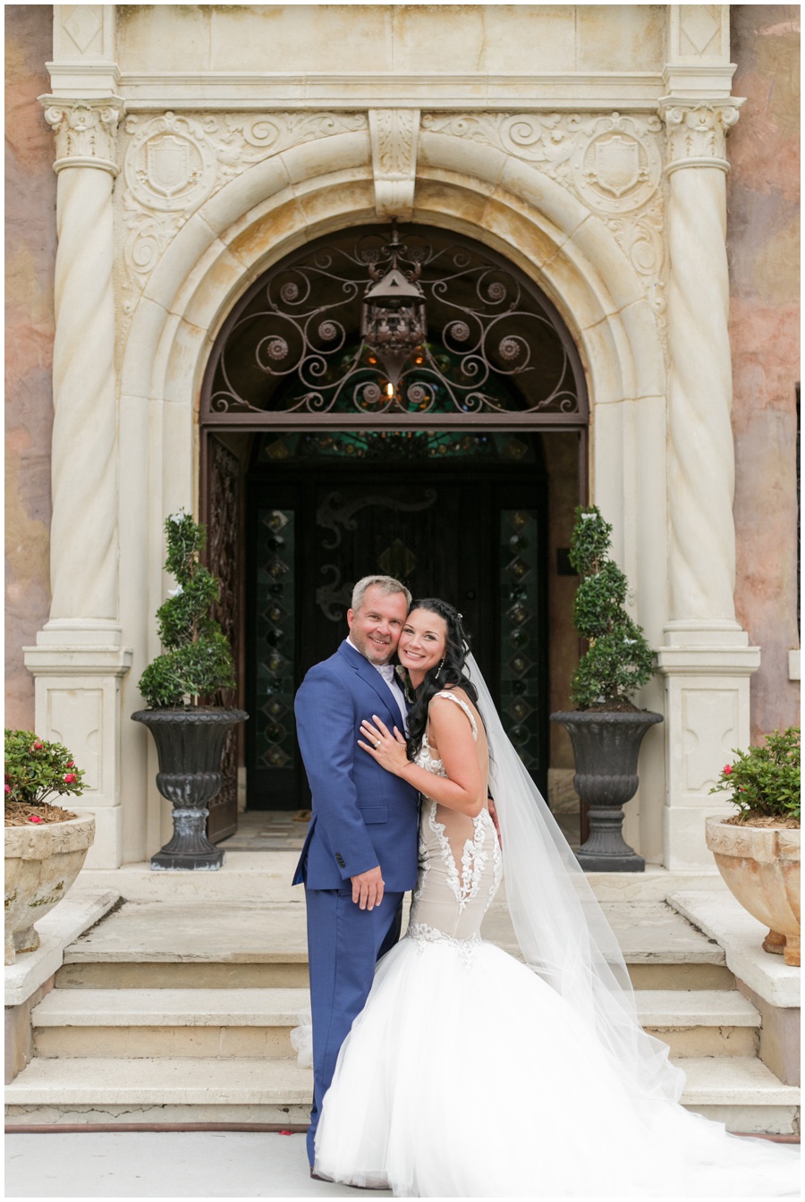 First Howey Mansion Wedding Couple