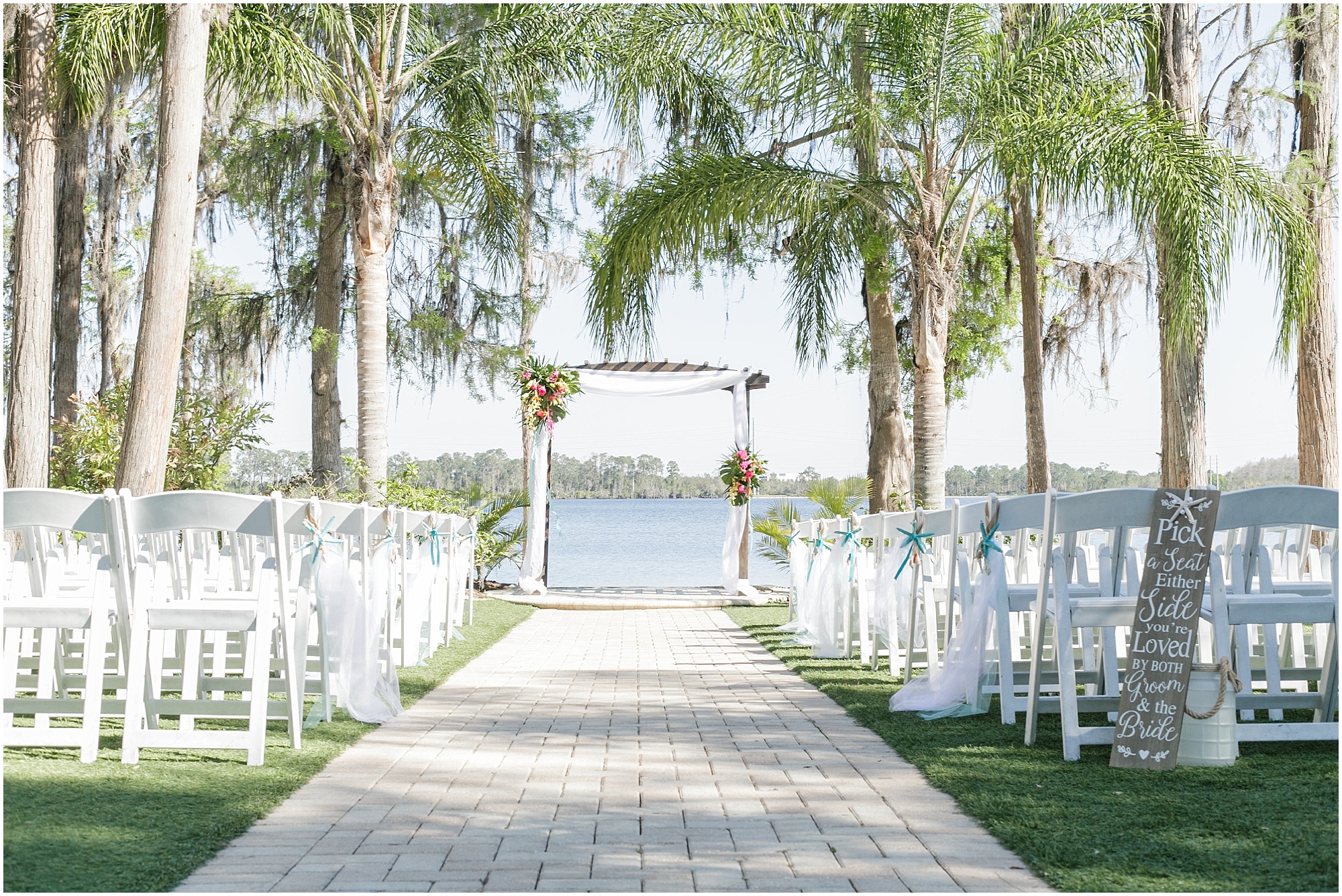Ceremony space at Paradise Cove Orlando.