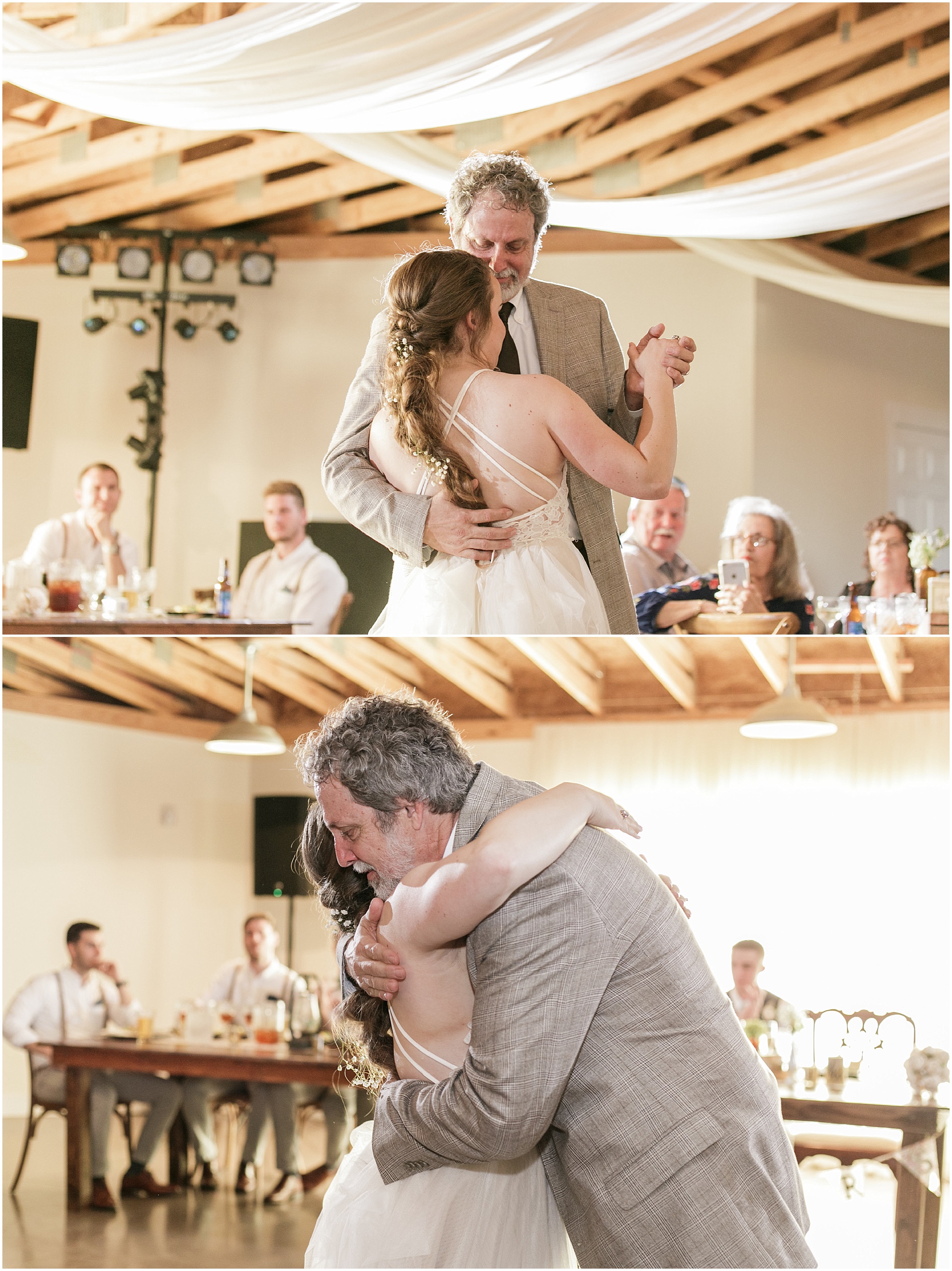 Bride dancing with her father at her wedding