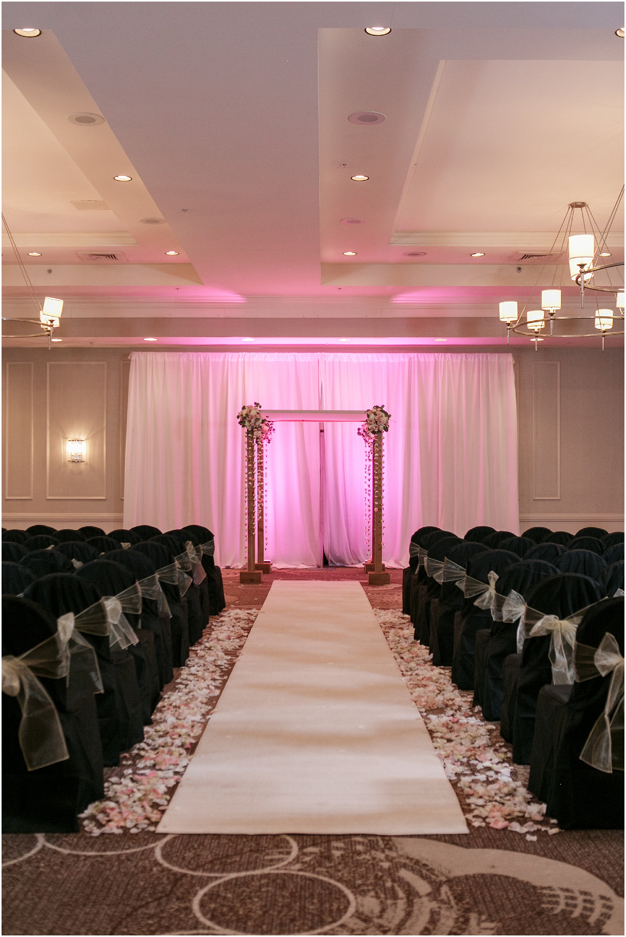 Ceremony space for Fur Ever and Ever wedding at the Sheraton Orlando.