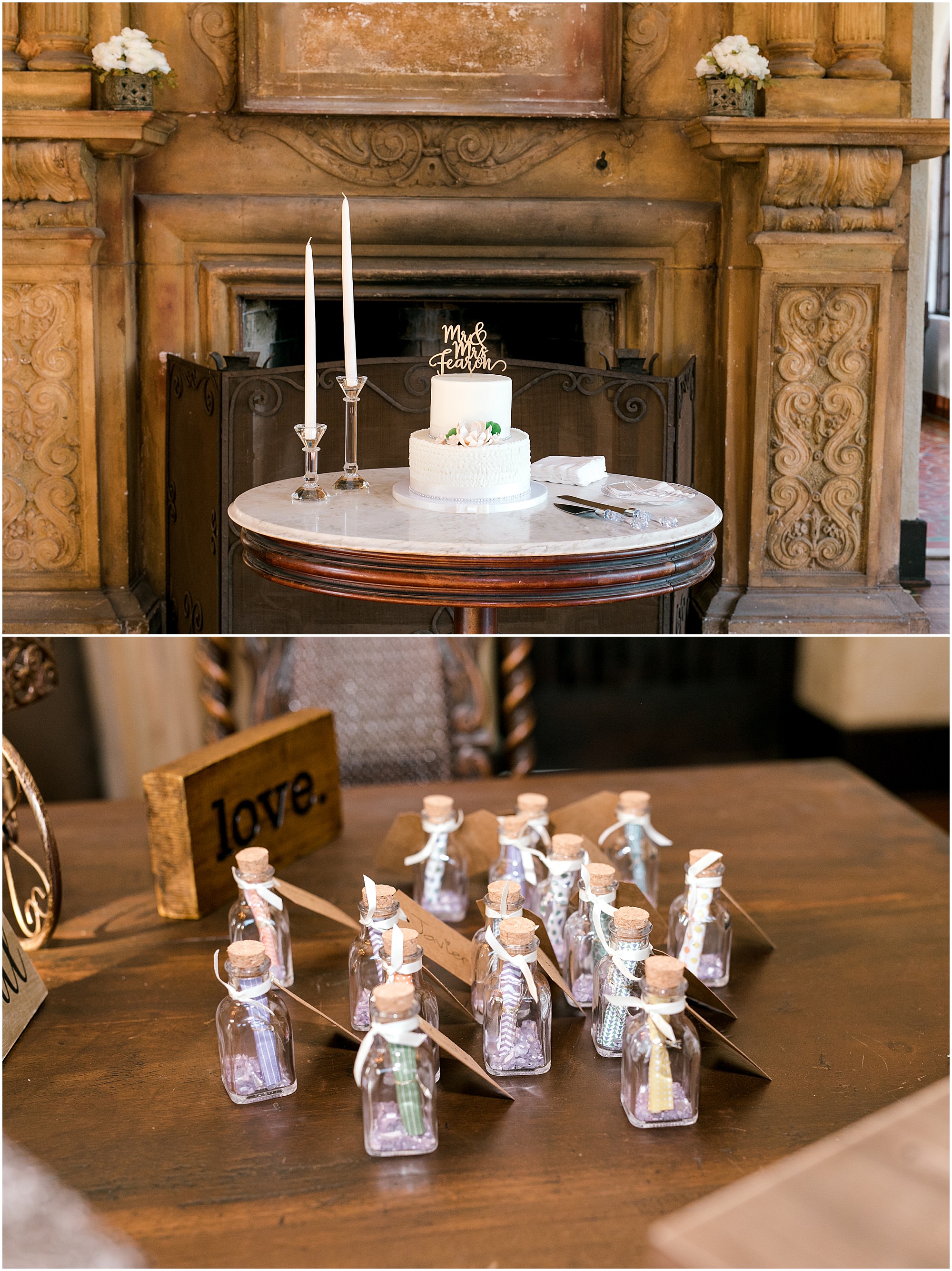 Cake and other details for reception