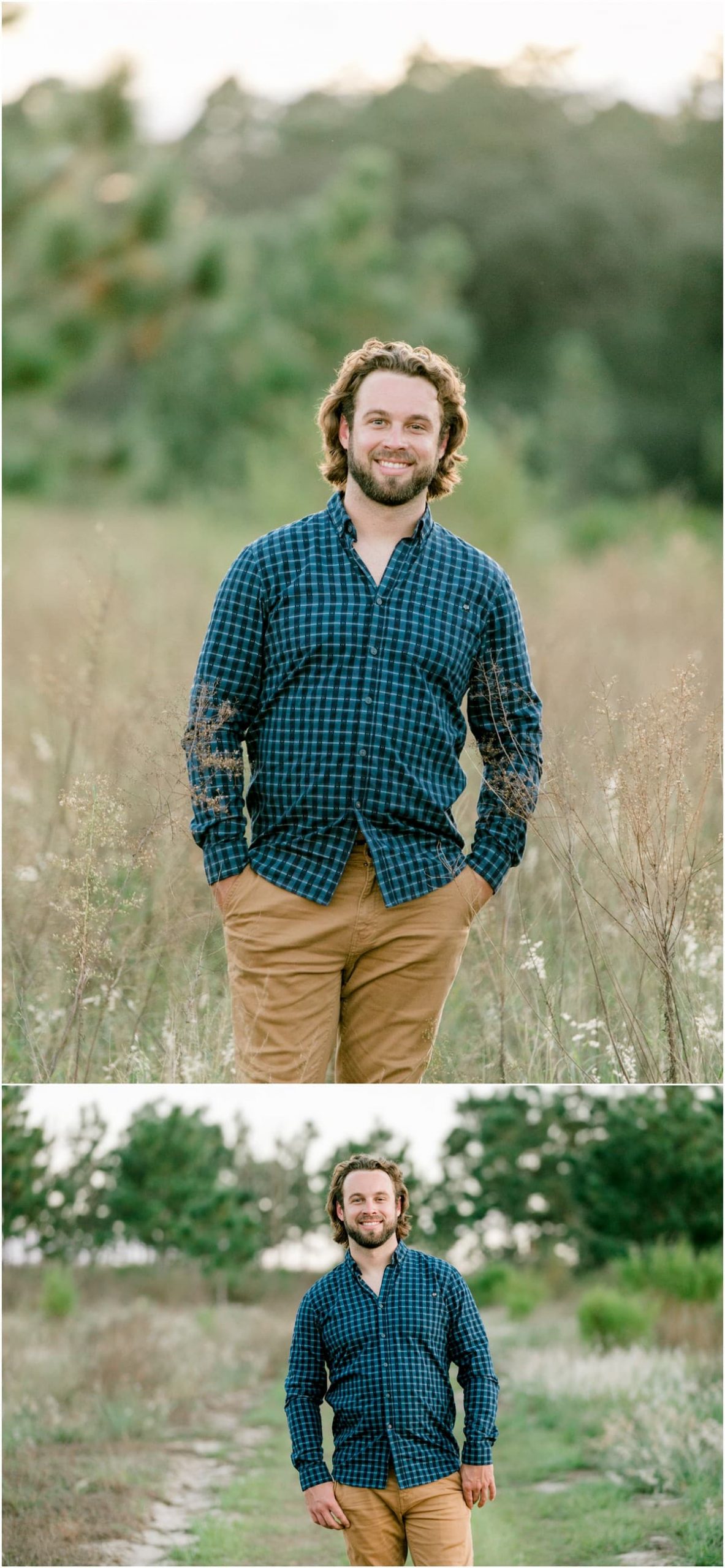 guy at engagement session 