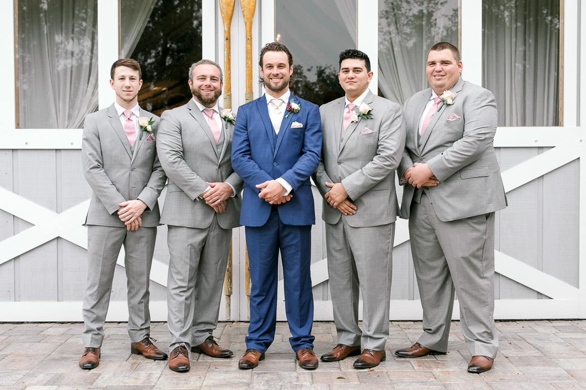groomsmen in gray