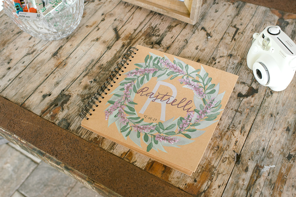 guestbook for vintage wedding