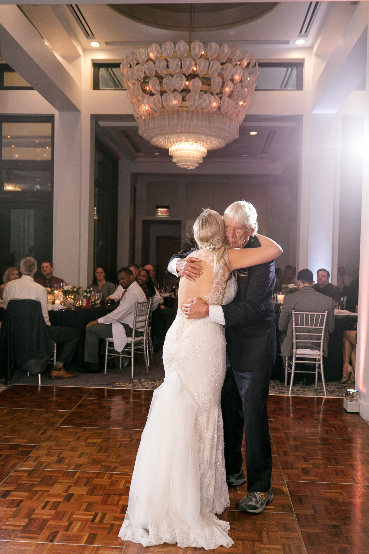 Bride and her father dance at wedding